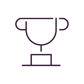 Abstract geometric shapes in dark purple
